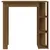 Produktbild 3 för Barbord med hylla brun ek 102x50x103,5 cm konstruerat trä