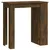 Produktbild 2 för Barbord med förvaringshyllor rökig ek 102x50x103,5 cm spånskiva