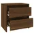 Produktbild 5 för Sängbord 2 st brun ek 45x34,5x44,5 cm konstruerat trä