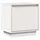Sängbord vit 40x30x40 cm massiv furu 