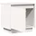 Sängbord vit 40x30x40 cm massiv furu 