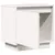 Produktbild 5 för Sängbord vit 40x30x40 cm massiv furu 