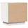 Sängbord vit 40x30x40 cm massiv furu 