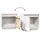 Sängbord vit 40x30x40 cm massiv furu 