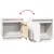 Produktbild 8 för Sängbord vit 40x30x40 cm massiv furu 