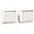 Produktbild 2 för Sängbord 2 st vit 40x30x40 cm massiv furu 