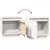 Produktbild 7 för Sängbord 2 st vit 40x30x40 cm massiv furu 