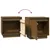 Produktbild 7 för Sängbord 2 st honungsbrun 40x30x40 cm massiv furu 