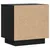 Produktbild 6 för Sängbord 2 st svart 40x30x40 cm massiv furu 