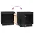 Produktbild 7 för Sängbord 2 st svart 40x30x40 cm massiv furu 