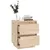 Produktbild 5 för Sängbord 2 st 40x35x50 cm massiv furu 