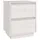 Sängbord 2 st vit 40x35x50 cm massiv furu 