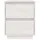 Sängbord 2 st vit 40x35x50 cm massiv furu 