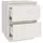 Sängbord 2 st vit 40x35x50 cm massiv furu 