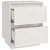 Produktbild 8 för Sängbord 2 st vit 40x35x50 cm massiv furu 