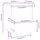 Sängbord 2 st vit 40x35x50 cm massiv furu 