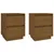 Produktbild 2 för Sängbord 2 st honungsbrun 40x35x50 cm massiv furu 