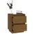 Produktbild 5 för Sängbord 2 st honungsbrun 40x35x50 cm massiv furu 