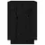 Produktbild 7 för Sängbord svart 40x35x50 cm massiv furu 