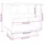 Sängbord 2 st vit 40x34x40 cm massiv furu 