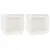 Produktbild 2 för Sängbord 2 st vit 40x30x40 cm massiv furu 