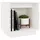 Sängbord 2 st vit 40x30x40 cm massiv furu 
