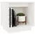 Produktbild 4 för Sängbord 2 st vit 40x30x40 cm massiv furu 