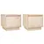 Produktbild 2 för Sängbord 2 st 35x34x32 cm massiv furu