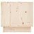 Produktbild 6 för Sängbord 2 st 35x34x32 cm massiv furu