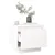 Produktbild 3 för Sängbord vit 35x34x32 cm massiv furu