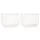 Sängbord 2 st vit 35x34x32 cm massiv furu