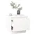Produktbild 4 för Sängbord 2 st vit 35x34x32 cm massiv furu