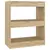 Produktbild 2 för Bokhylla/rumsavdelare sonoma-ek 60x30x72 cm