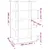 Produktbild 7 för Bokhylla/Rumsavdelare brun ek 100x30x160 cm 