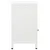 Produktbild 5 för Sängbord 2 st vit 40x30x54,5 cm stål och glas