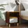 Sängbord med ben i massivt trä 2 st brun ek 40x30x50 cm