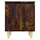 Sängbord med massiva träben rökfärgad ek 40x30x50 cm 
