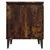 Produktbild 7 för Sängbord med metallben 2 st rökfärgad ek 40x30x50 cm