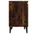 Produktbild 8 för Sängbord med metallben 2 st rökfärgad ek 40x30x50 cm