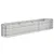 Produktbild 2 för Odlingslåda pulverlackerat stål 224x40x36 cm silver