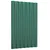 Produktbild 3 för Takplåt 12 st pulverlackerat stål grön 60x36 cm