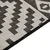 Produktbild 4 för Utomhusmatta plattvävd 80x250 cm svarta ränderr