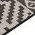 Produktbild 4 för Utomhusmatta plattvävd 160x230 cm svarta ränder