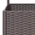 Produktbild 7 för Odlingslåda med spaljé brun 80x40x136 cm PP