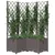 Produktbild 3 för Odlingslåda med spaljé brun 80x80x136 cm PP