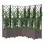 Produktbild 3 för Odlingslåda med spaljé brun 120x120x136 cm PP