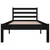 Produktbild 4 för Sängram massiv furu 75x190 cm svart 2FT6