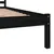 Produktbild 6 för Sängram massiv furu 75x190 cm svart 2FT6
