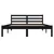 Produktbild 4 för Sängram massiv furu 135x190 cm svart 4FT6