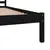 Produktbild 6 för Sängram massiv furu 135x190 cm svart 4FT6